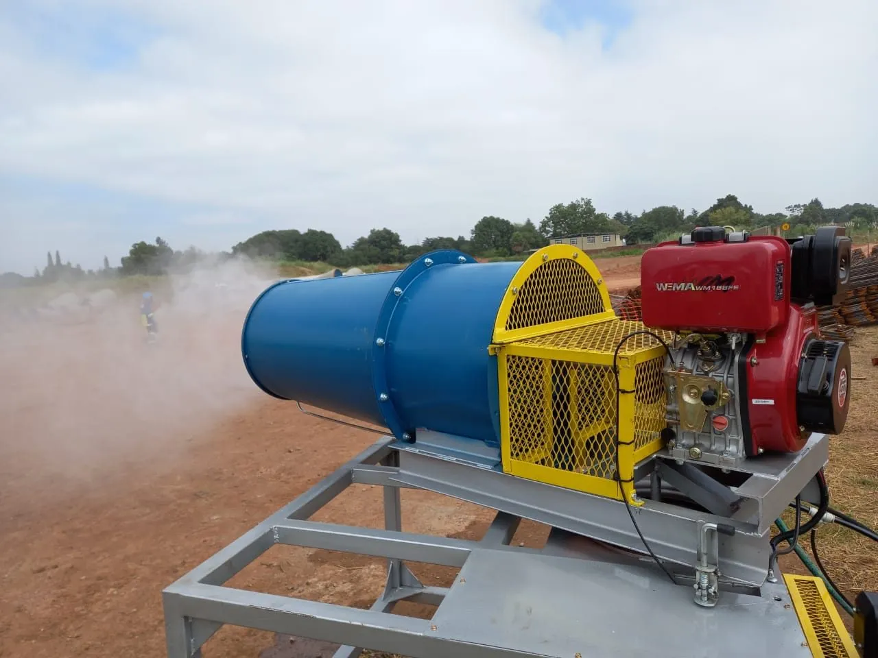 Dust Blaster in Operation