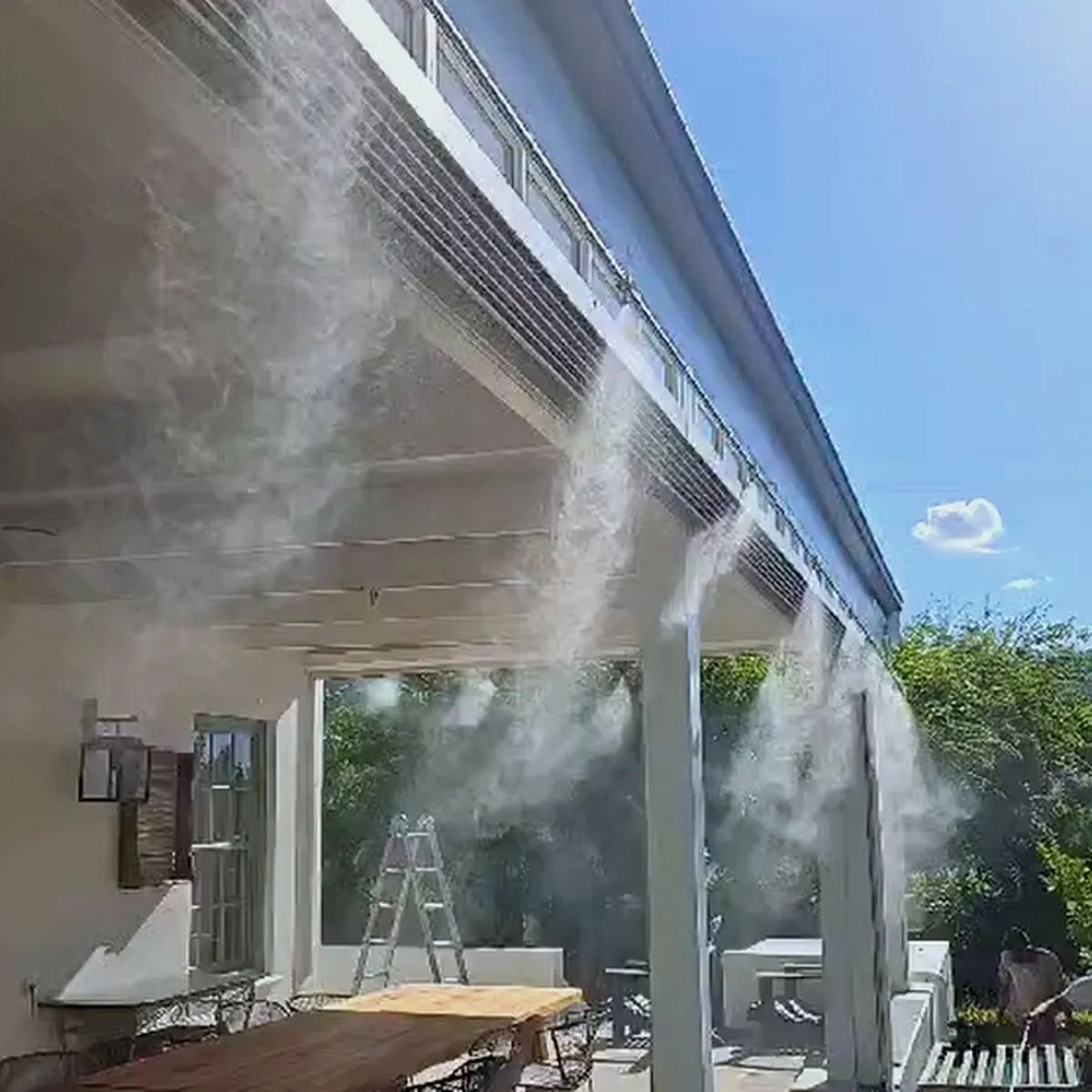 Outdoor patio mid-pressure misting cooling system South Africa